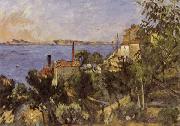 Paul Cezanne The Sea at L Estaque painting